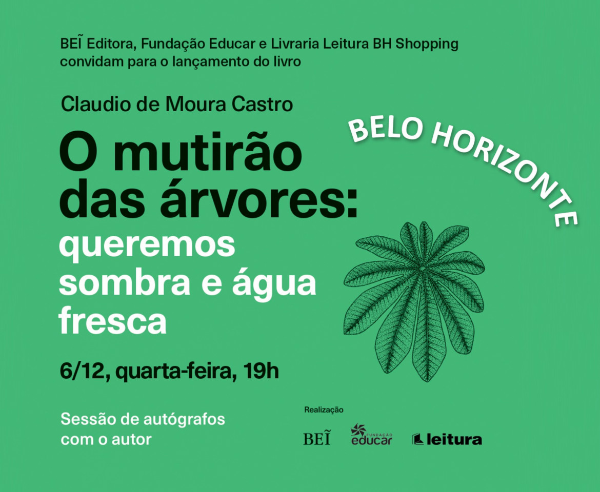 Lançamento do livro O mutirão das árvores em Belo Horizonte