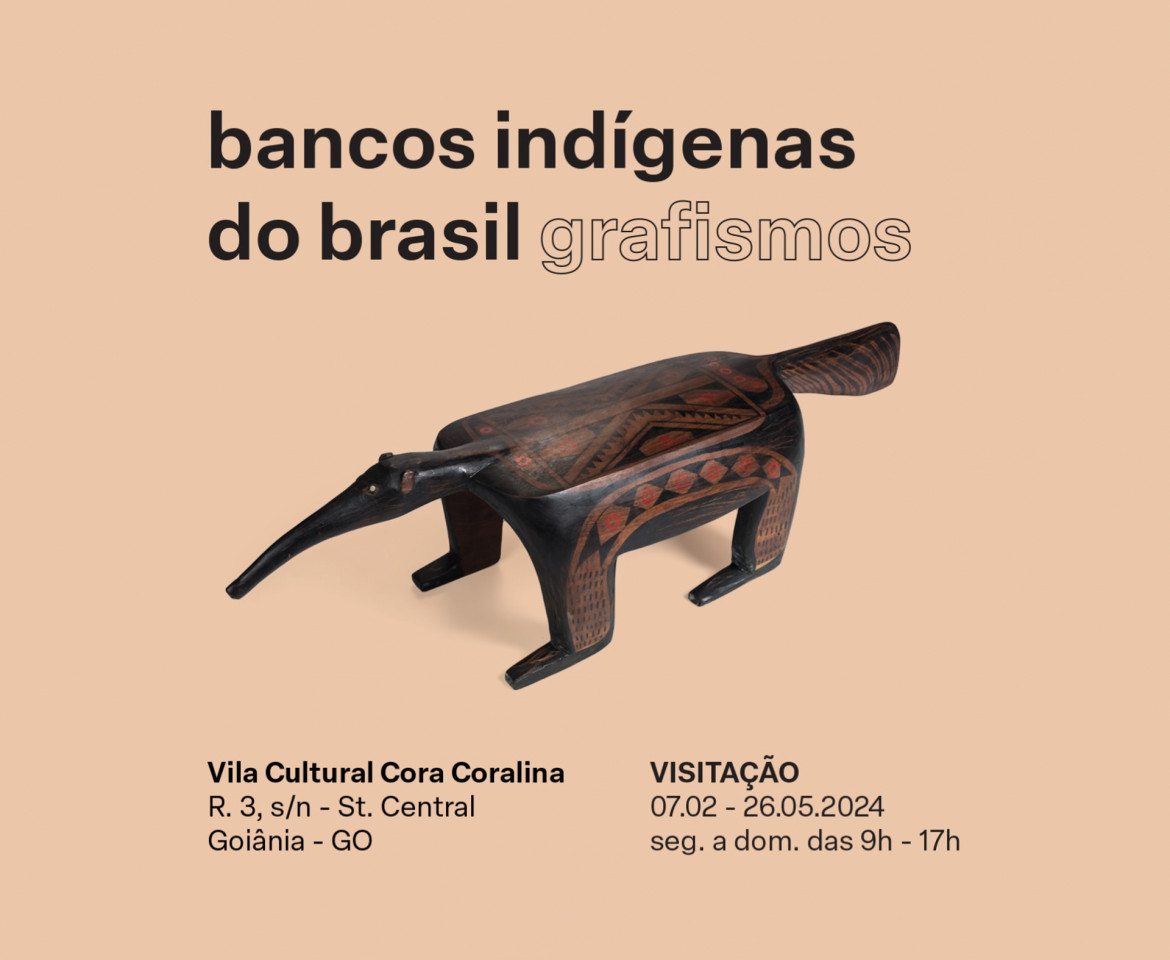 Mostra Bancos Indígenas do Brasil – Grafismos chega à Goiânia com 258 peças de artistas de 40 etnias